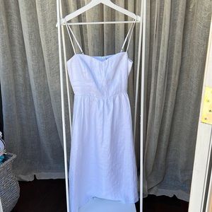 White linen reformation dress size 2.